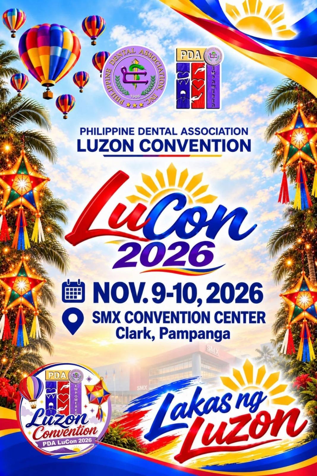 PDA Luzon Convention — LuCon 2026, Lakas ng Luzon — Nov 9–10, 2026, SMX Convention Center, Clark, Pampanga