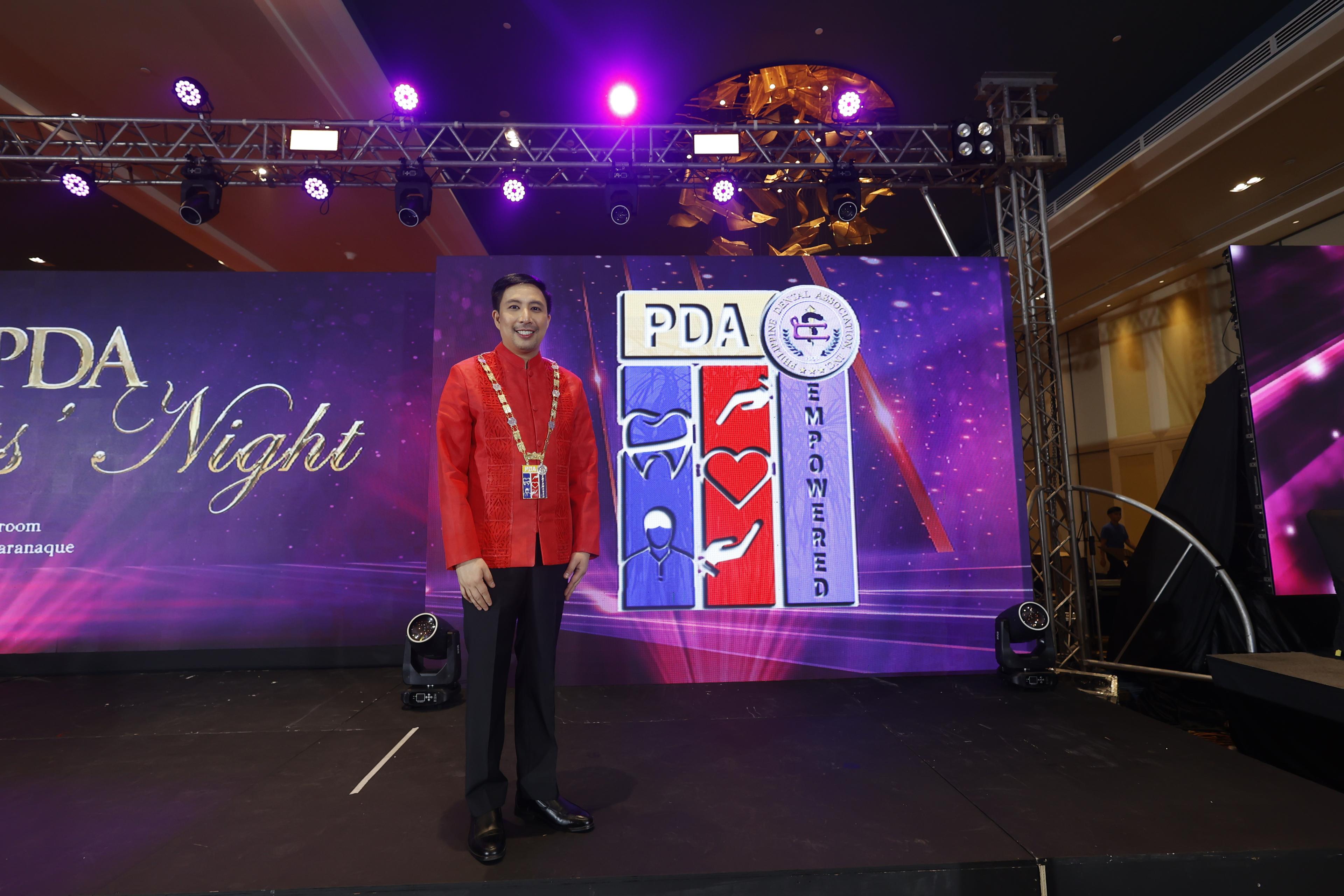 PDA President delivering welcome remarks
