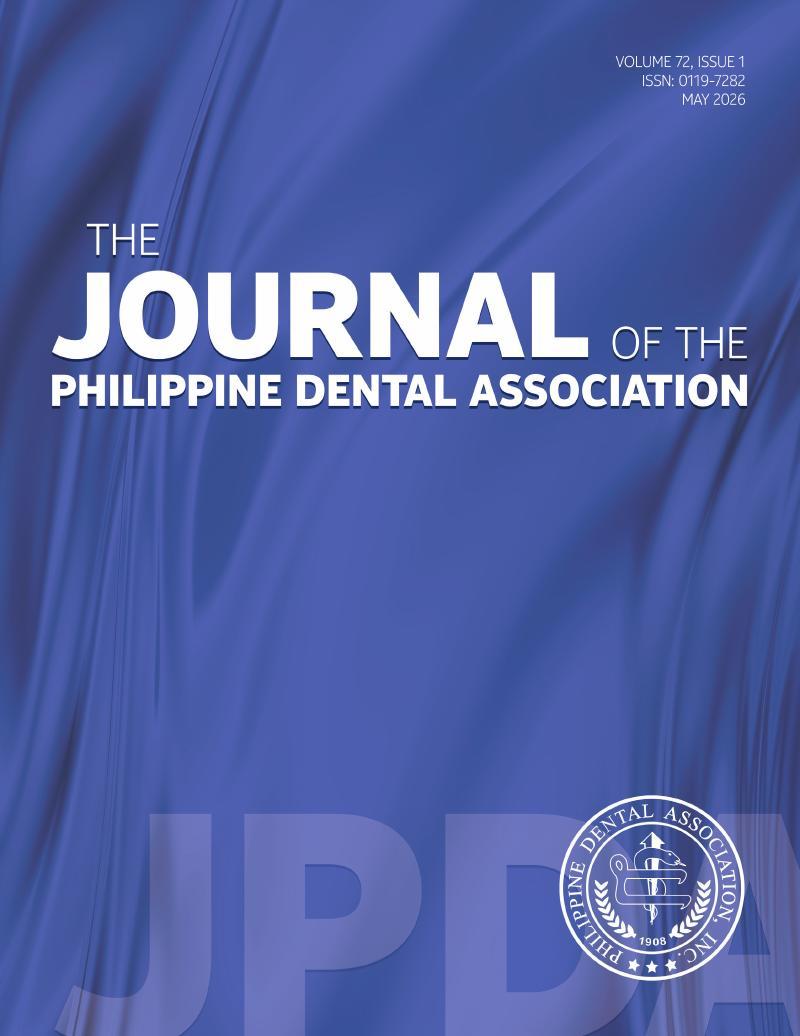 The Journal of the Philippine Dental Association Vol 72 No 1 — cover